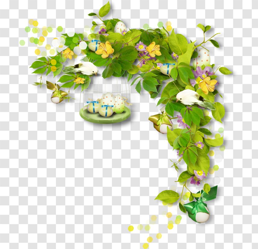 Easter Bunny Picture Frames Egg Clip Art - Flowering Plant Transparent PNG