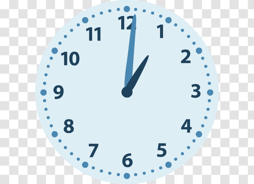 Clock Face Watch Clip Art Digital - Blue Transparent PNG