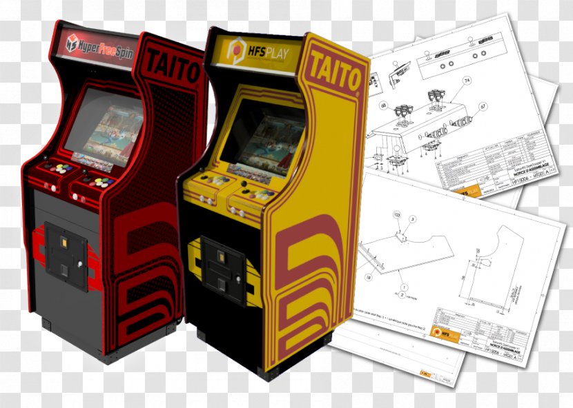Elevator Action Arcade Game Cabinet Qix Taito - Vewlix - Message Box Transparent PNG