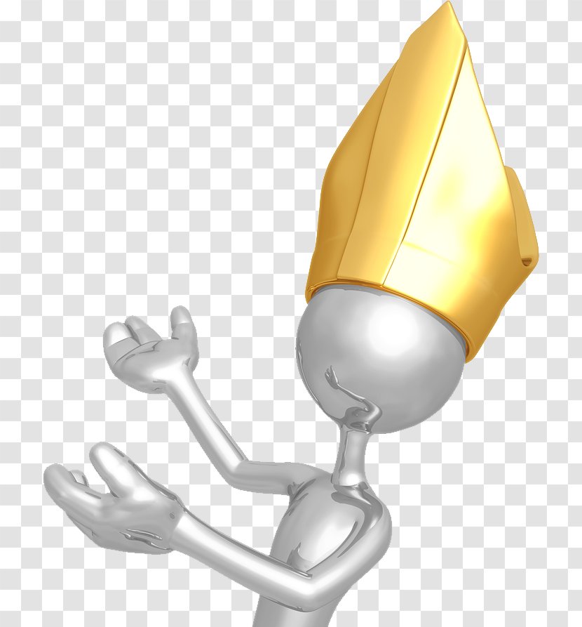 Wearing A Crown Of 3D People - Yellow - 3d Computer Graphics Transparent PNG