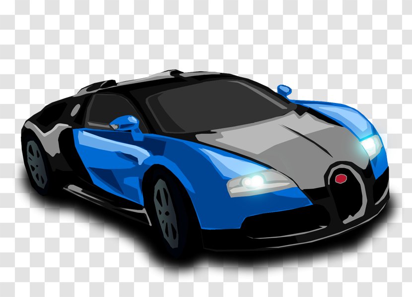 Bugatti Veyron Sports Car Supercar Transparent PNG