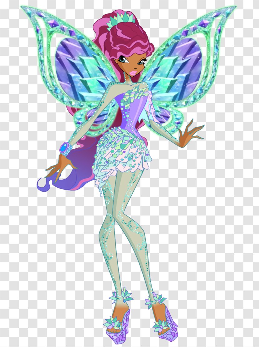 Aisha Stella Tecna Flora Bloom - Fan Art - Icy Transparent PNG