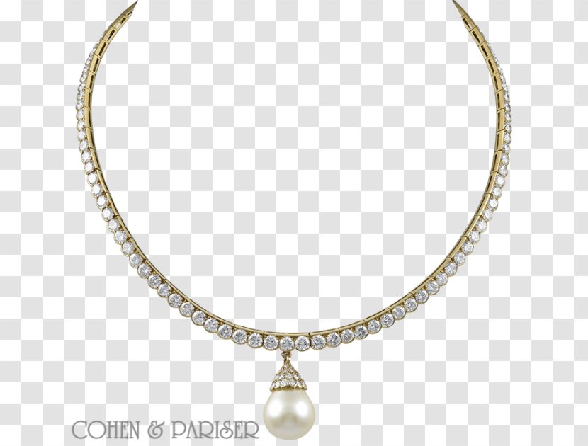 Pearl Necklace Carat Diamond Topaz - Gemstone Transparent PNG