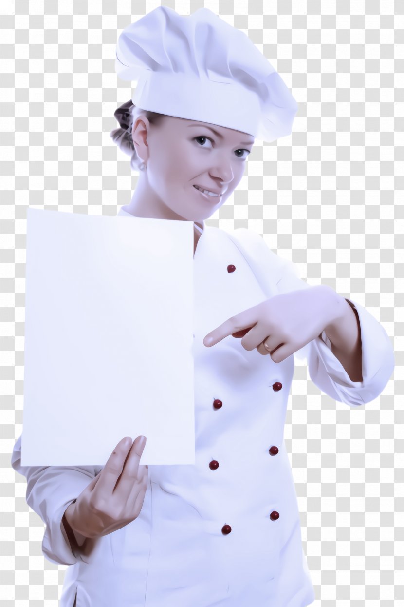 Chef's Uniform Cook White Chef Chief - Costume Smile Transparent PNG