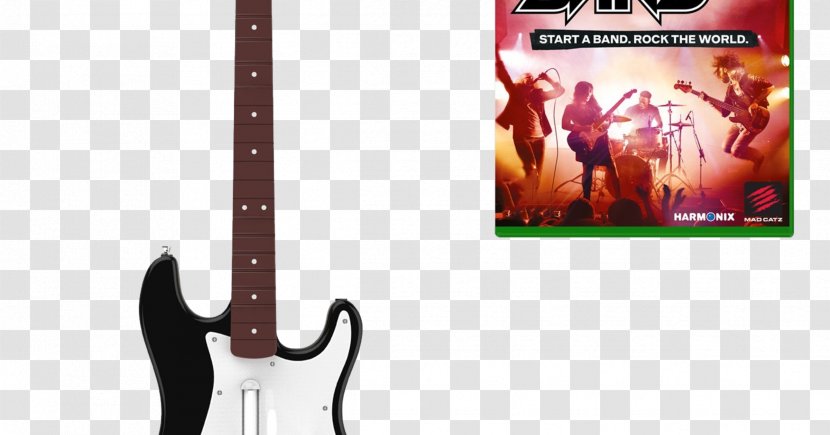 Rock Band 4 PlayStation Fender Stratocaster Guitar Controller - Watercolor Transparent PNG