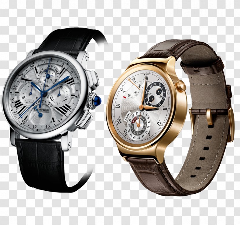 Huawei Watch 2 Smartwatch - Black And Brown Transparent PNG