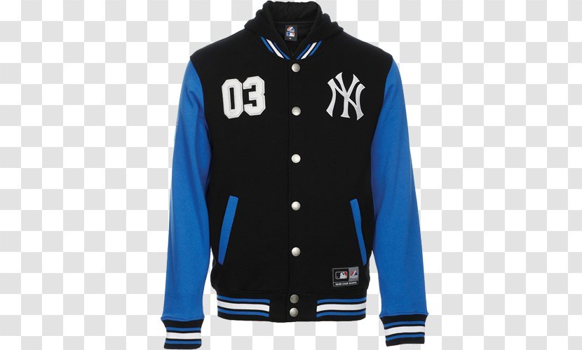 New York Yankees MLB Jacket Majestic Athletic T-shirt - Outerwear - Letterman With Hood Transparent PNG