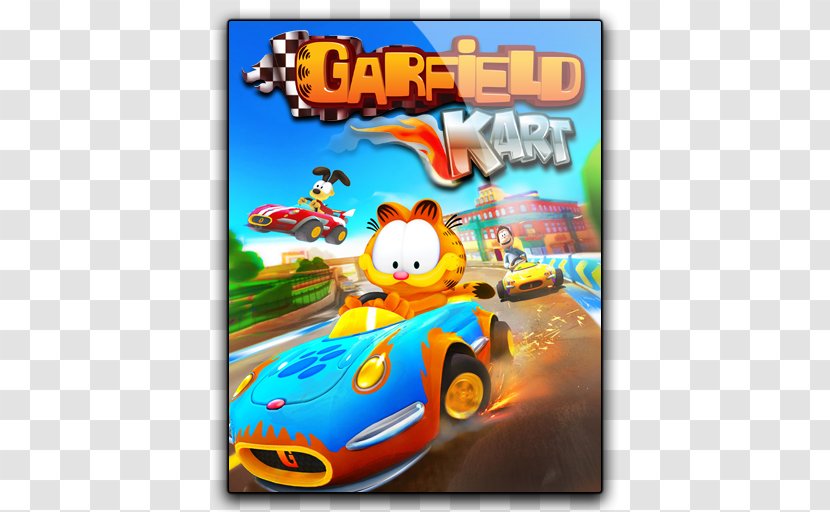 Garfield Kart Fast & Furry Odie Video Game Transparent PNG