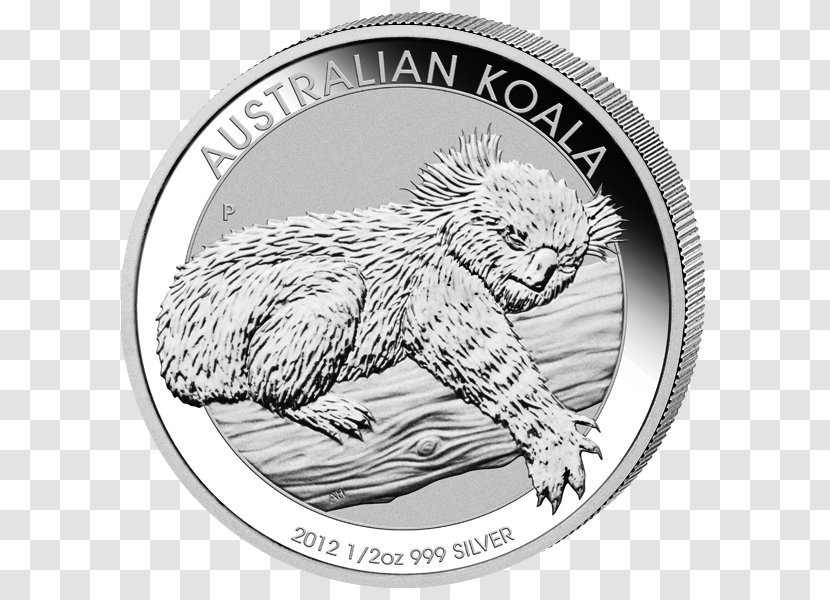 Perth Mint Platinum Koala Bullion Coin Silver Transparent PNG