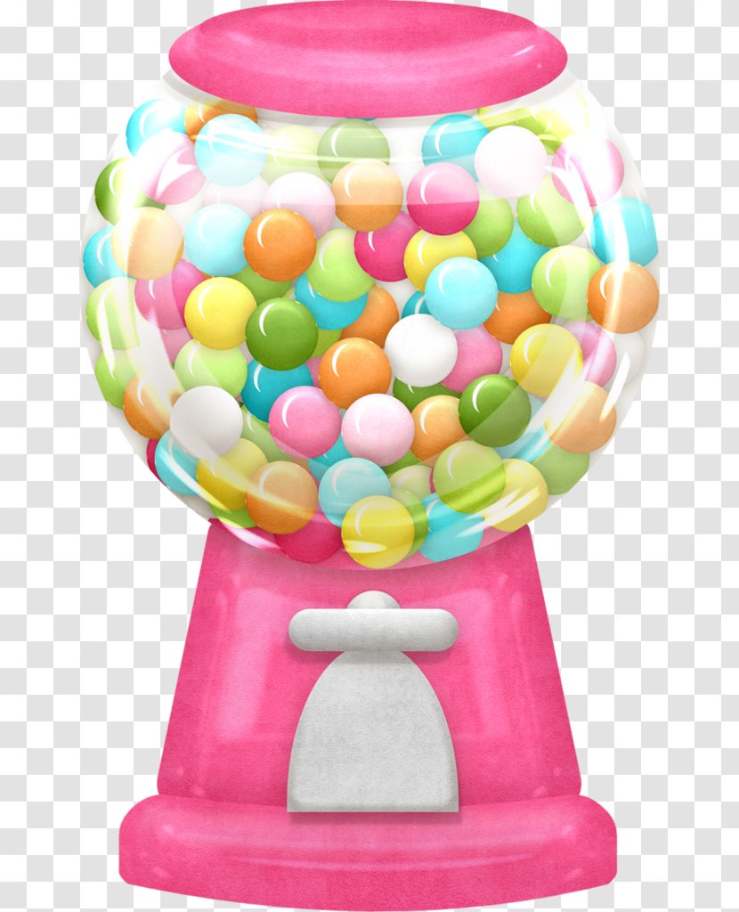 Chewing Gum Bubble Gumball Machine Candy Clip Art - Balloon Transparent PNG