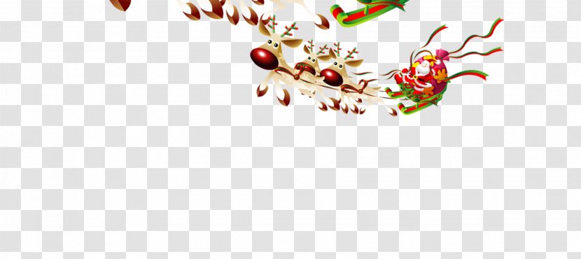 Santa Claus Template Letter From Christmas - Santa's Reindeer Transparent PNG