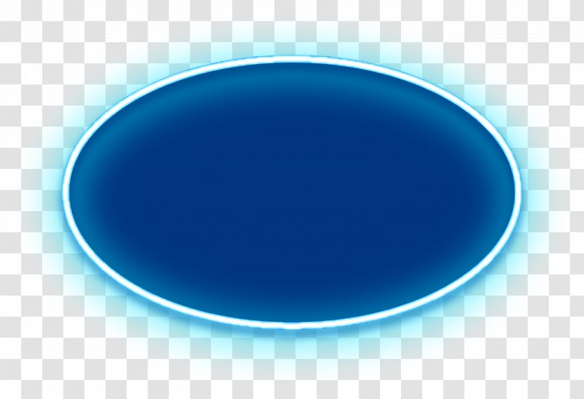 Turquoise Circle Wallpaper - Computer - Hand Painted Blue Oval Halo Transparent PNG