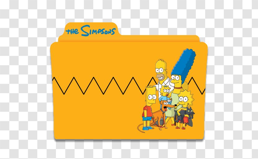 Area Text Material Yellow Clip Art - Simpsons Season 23 - The 00 Transparent PNG