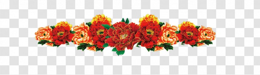 Moutan Peony Floral Design Flower Clip Art - Yellow Transparent PNG