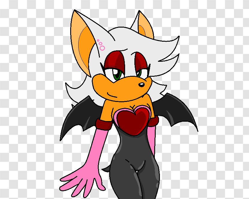 Rouge The Bat Sonic Shuffle Whiskers Shadow Hedgehog - Heart Transparent PNG