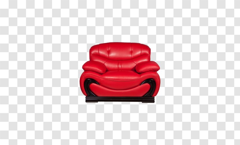 Table Chair Couch Furniture - Seat - Red Sofa Transparent PNG