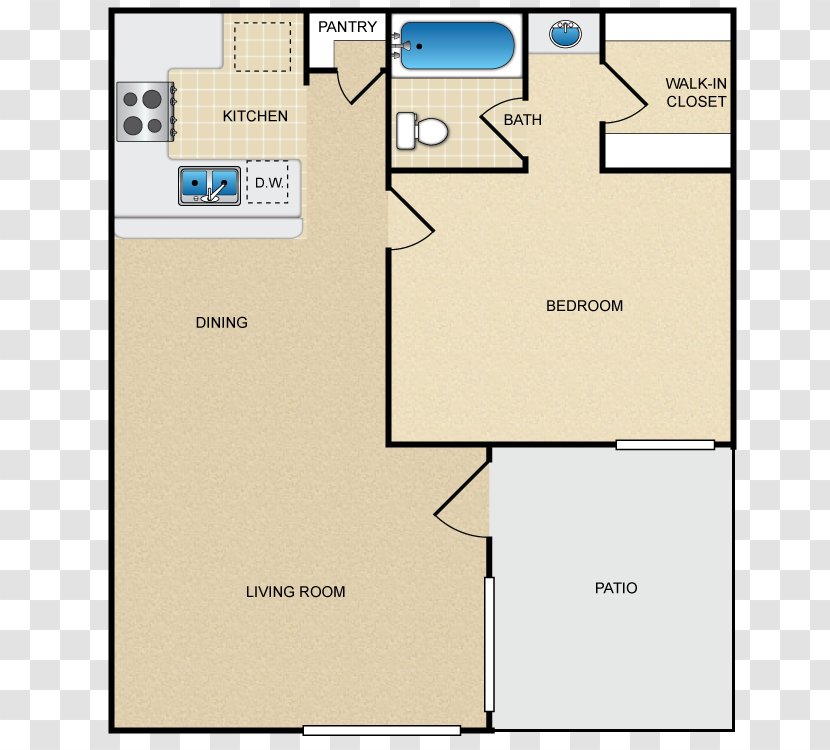 Eastwood Apartment Homes Plan B One-Step Floor Square Foot For Rent Media Solutions - California Transparent PNG