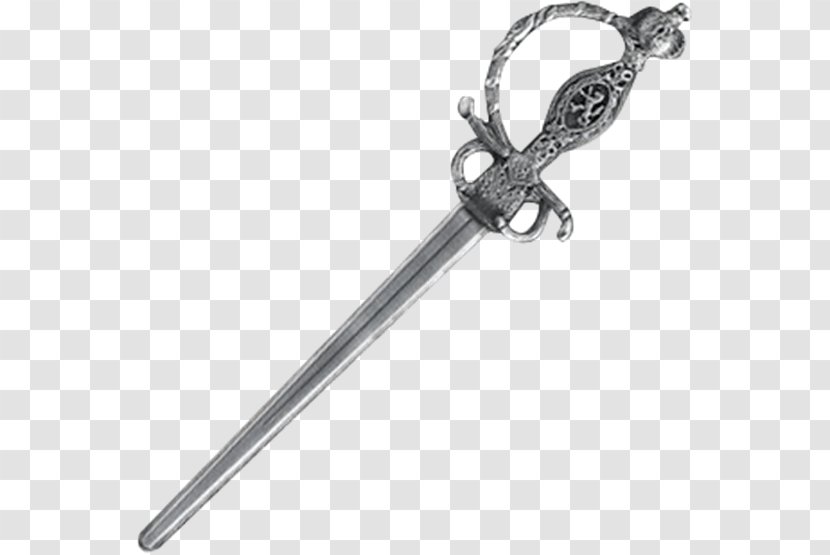 Sword Épée Dagger Silver Body Jewellery - Cold Weapon - Emma Swan Transparent PNG