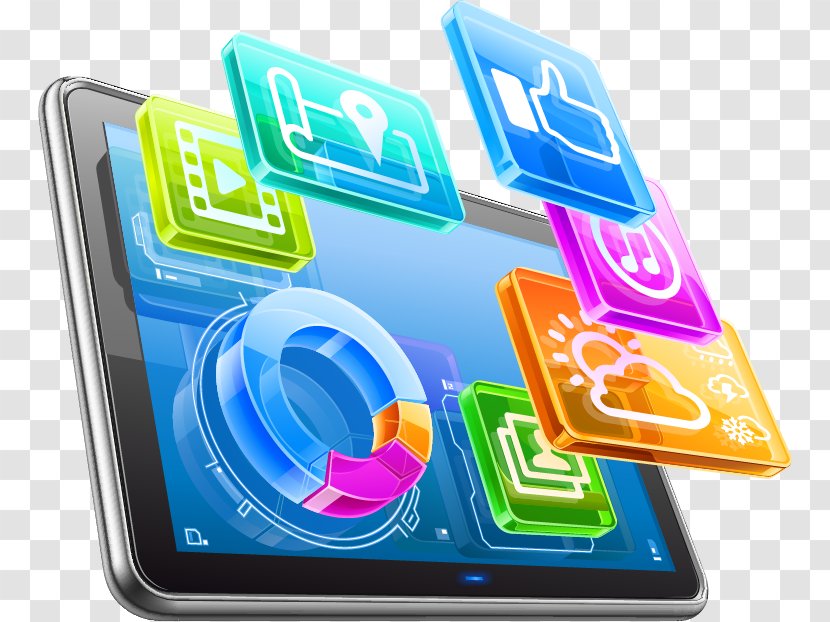 Laptop Tablet Computers Application Software - Icon Design - Decorative Vector Ppt Transparent PNG