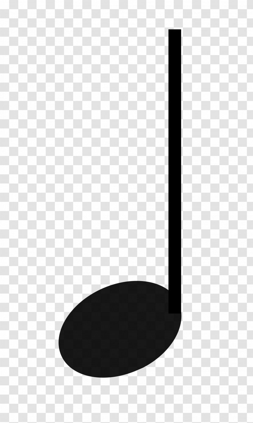 Black And White Pattern - Picture Of Quarter Note Transparent PNG