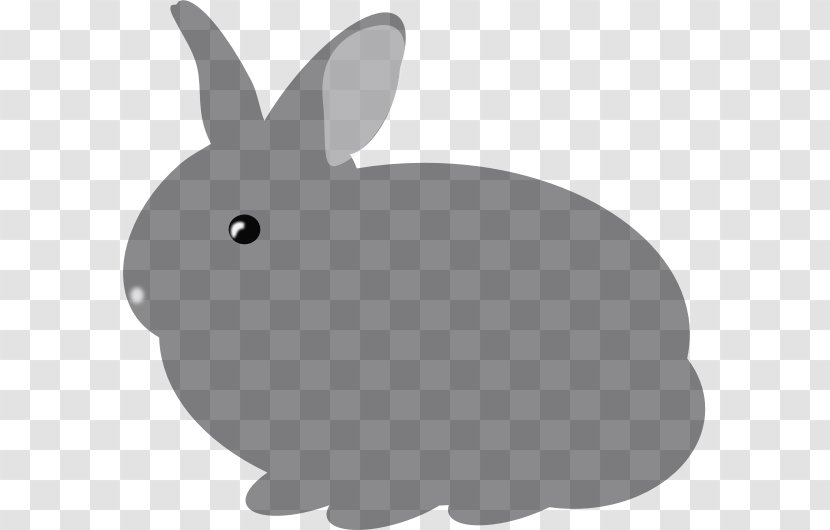 Domestic Rabbit Easter Bunny Hare Clip Art - Leporids Transparent PNG