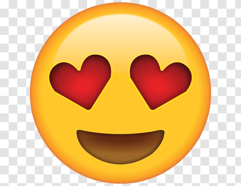 Emoji Heart Eye Smiley Emoticon Transparent PNG