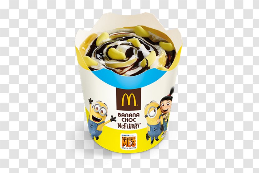 McFlurry Food Flavor McDonald's Minions - Banana Transparent PNG
