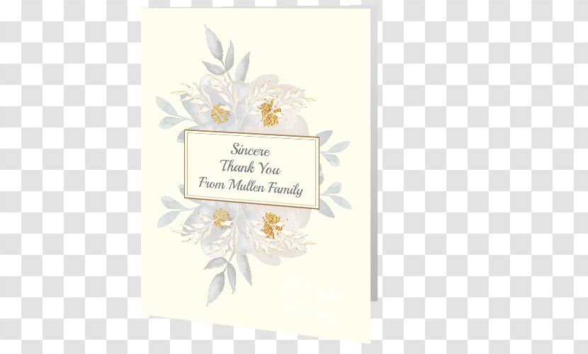 Floral Design Greeting & Note Cards Wallet Font - Flower Transparent PNG