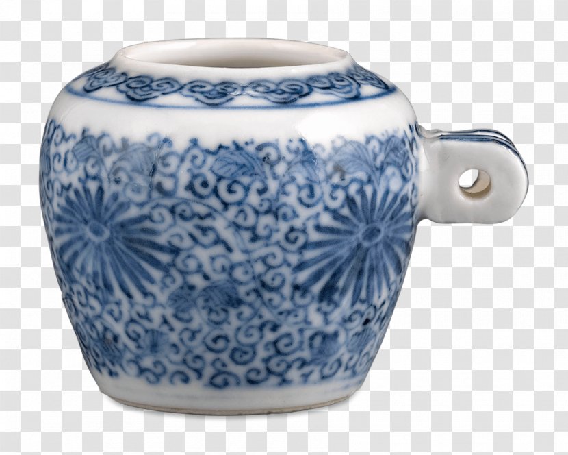 Porcelain Blue And White Pottery Ceramic Mug - Jug Transparent PNG