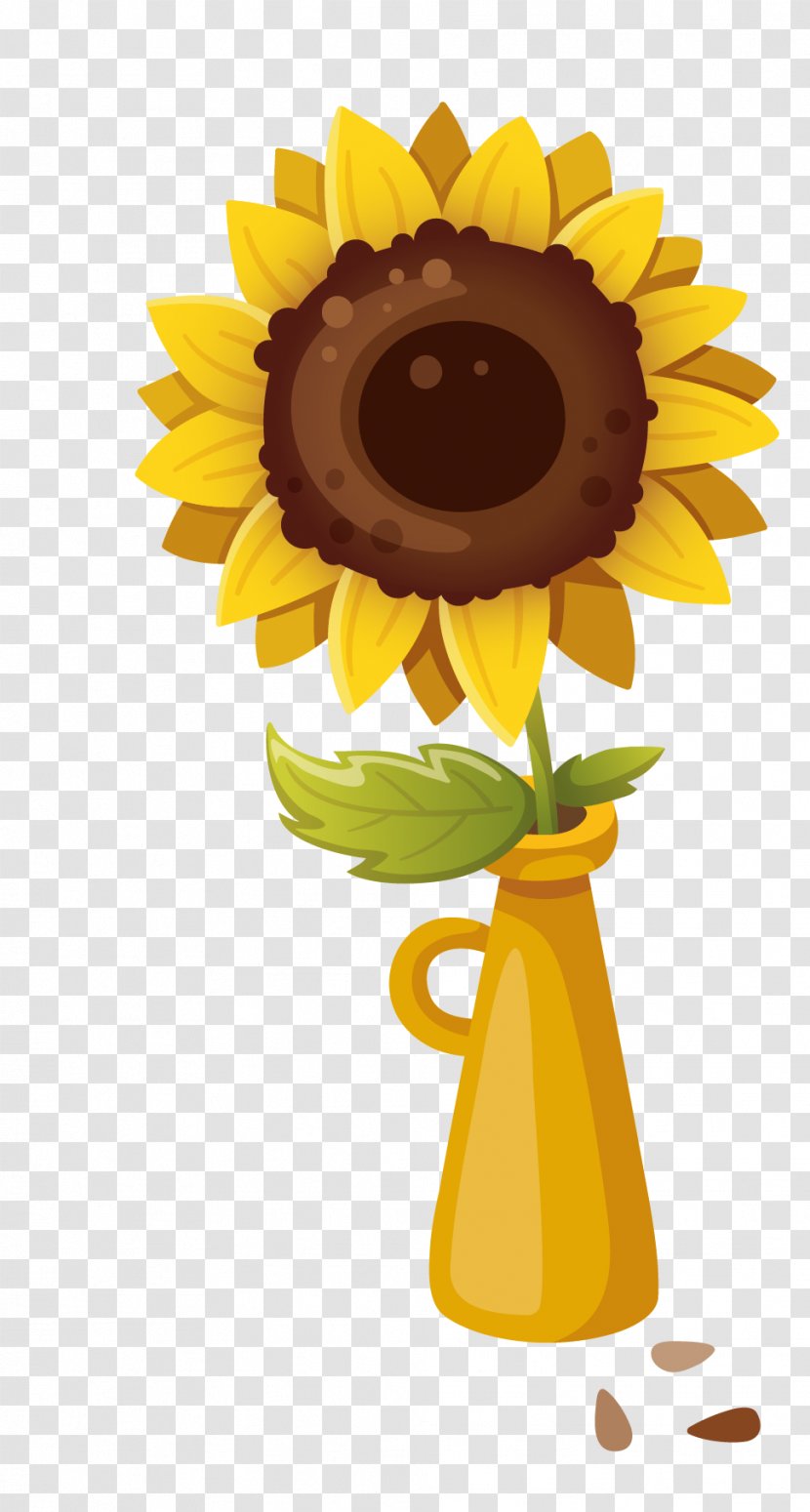 Common Sunflower Euclidean Vector - Flower Transparent PNG