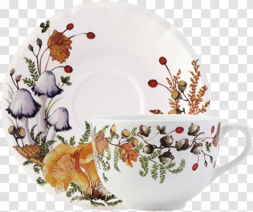 Gien Coffee Tea Saucer Plate - Chanterelle Transparent PNG