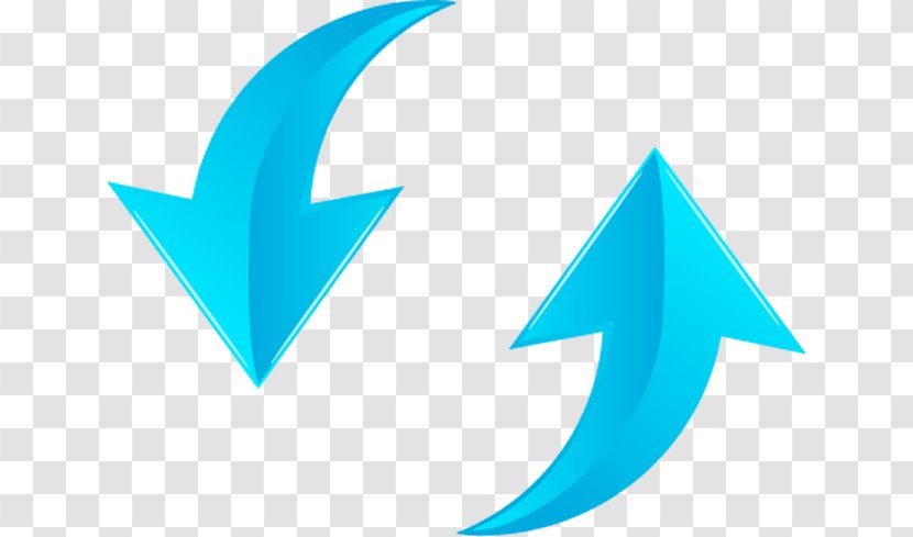 Arrow - Azure - Electric Blue Logo Transparent PNG