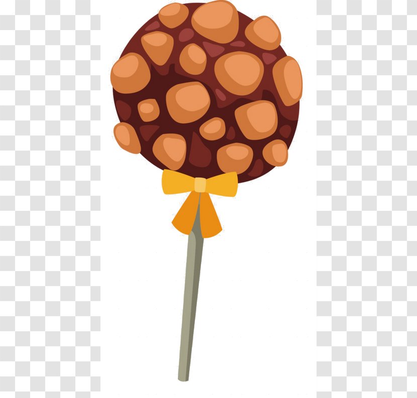 Gummy Bear Lollipop Candy Gumdrop Cotton - Orange - Cartoon tree Transparent PNG