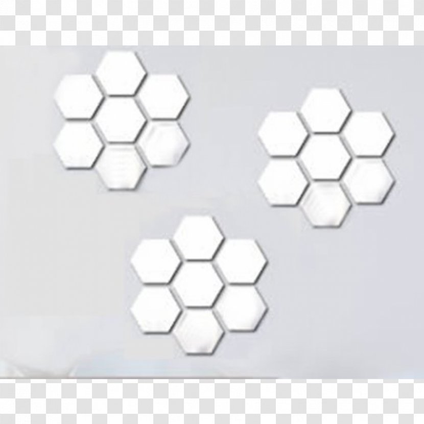 Tile Mirror Hexagon Silver Brick - Symmetry - Hexagonal Title Box Transparent PNG