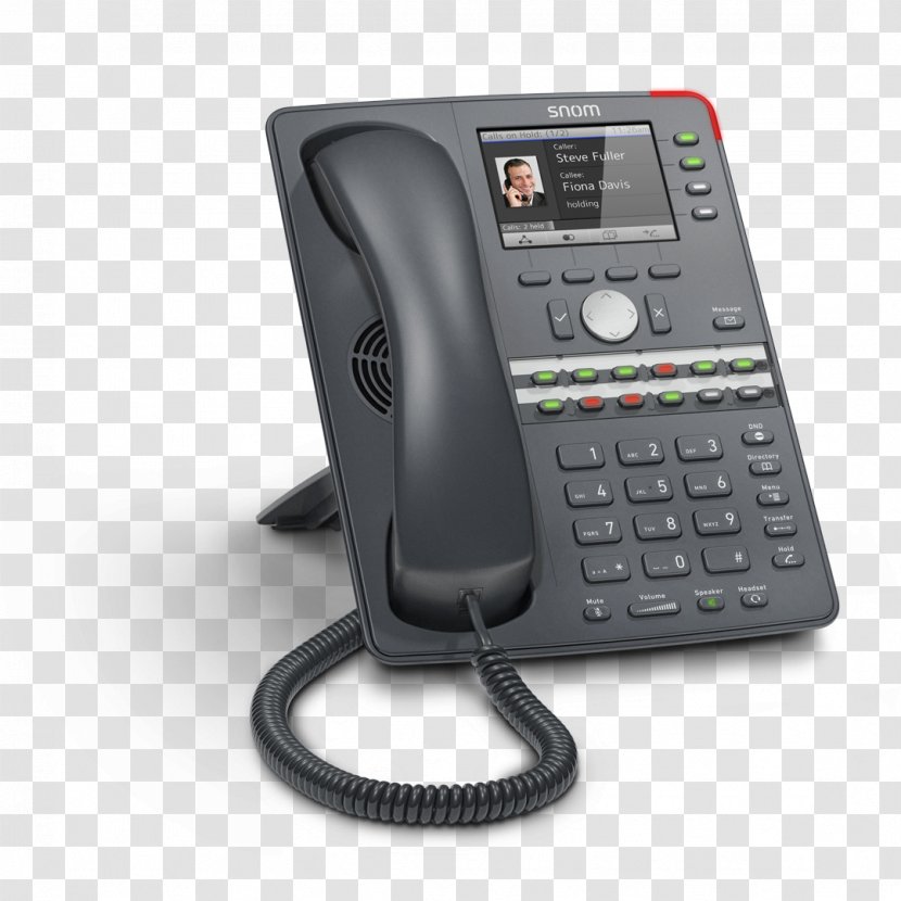 Snom 760 VoIP Phone Telephone D725 (3916) - Caller Id Transparent PNG
