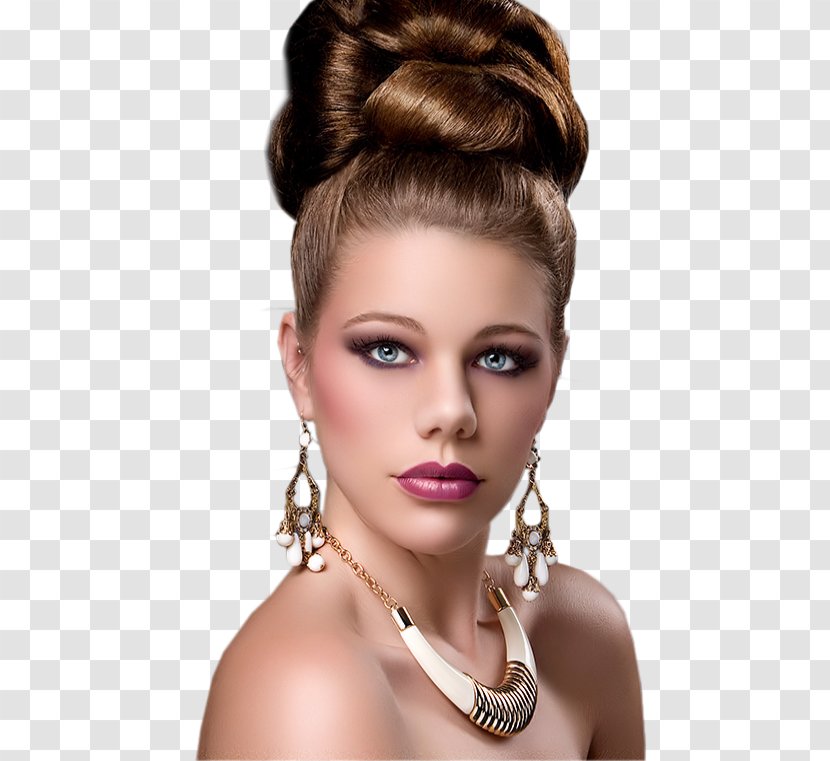 Hairstyle Woman Updo Bouffant - Chin Transparent PNG