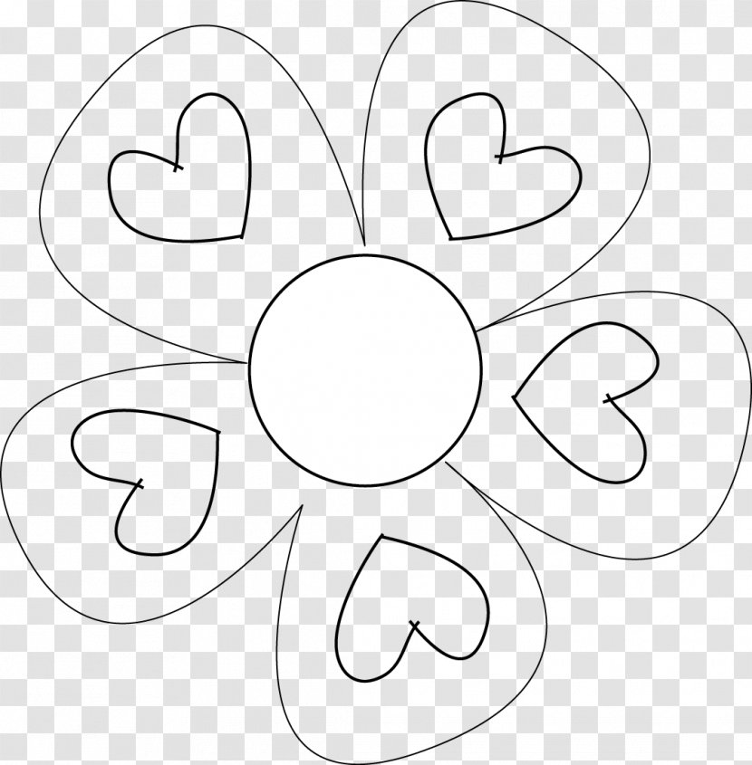 White Circle Area Pattern - Monochrome Photography - Blank Flower Cliparts Transparent PNG