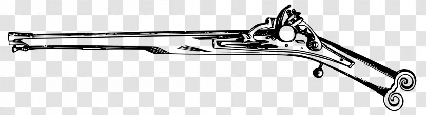 Antique Firearms Weapon Pistol Clip Art - Silhouette Transparent PNG