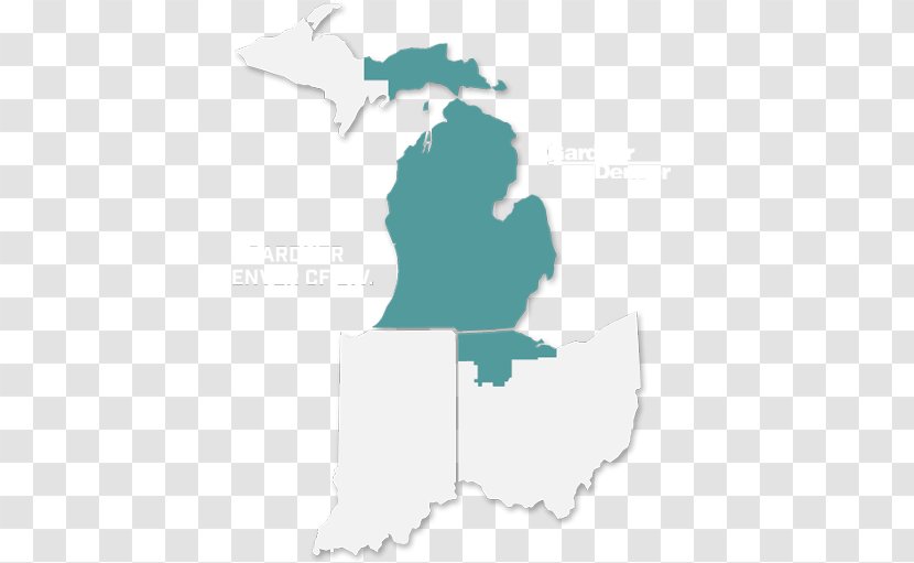 Michigan Blank Map Transparent PNG