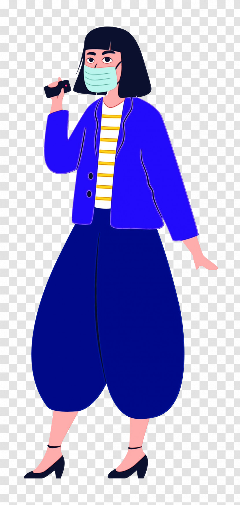 Cartoon Character Outerwear / M Cobalt Blue / M Cobalt Blue / M Transparent PNG