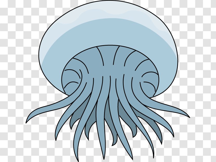 Jellyfish Line Art Invertebrate Clip - Feather - Jellfish Transparent PNG