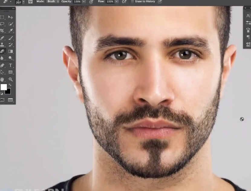 Facial Hair Brush Tutorial - Image Editing - Beard And Moustache Transparent PNG