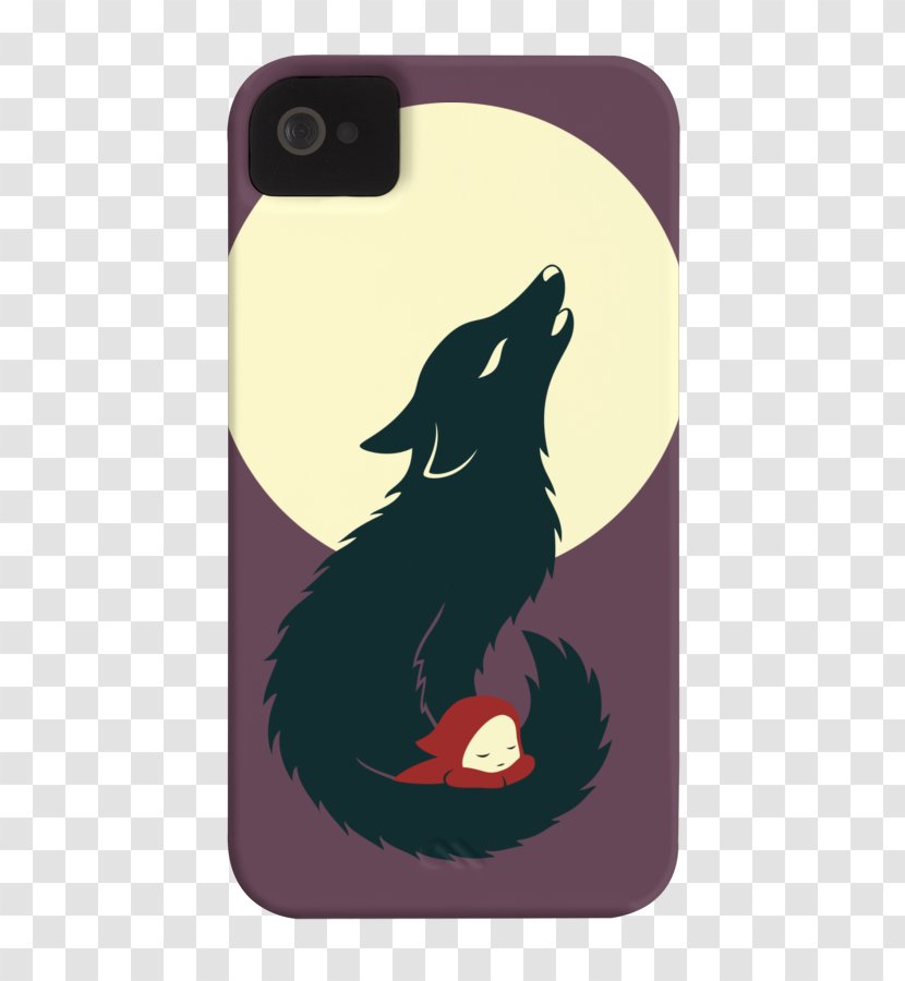 Little Red Riding Hood Big Bad Wolf Drawing Art - Illustrator - Painting Transparent PNG