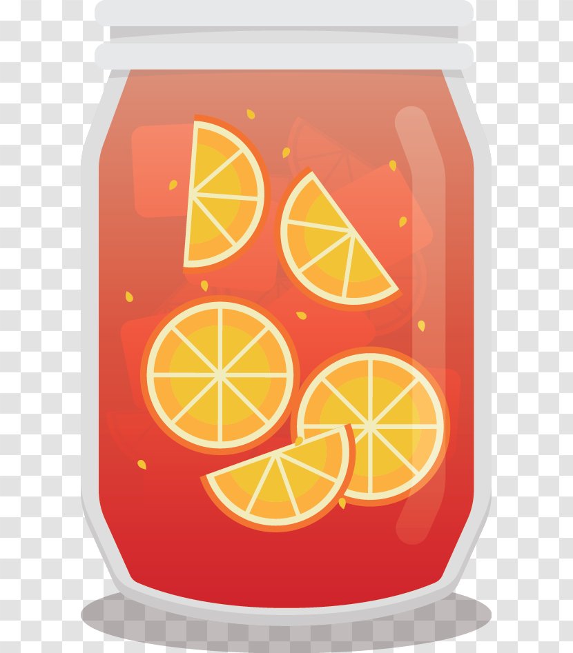Orange Juice Blood Bottle Drink - Vector Transparent PNG