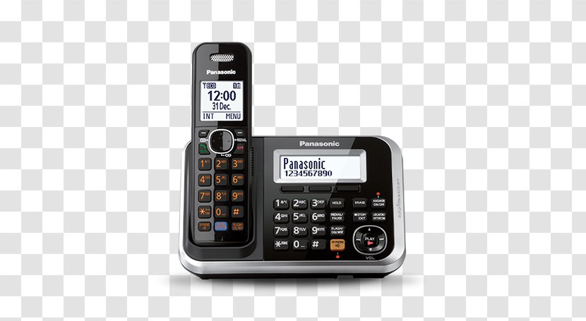 Panasonic KX-TG6841 Cordless Telephone Digital Enhanced Telecommunications - Handset - Feature Phone Transparent PNG