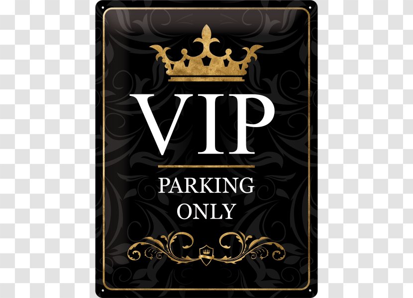 Metal Volkswagen Very Important Person Drink Gold - Vip Parking Transparent PNG