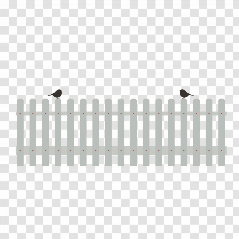 Picket Fence Garden Lawn - Text - Wooden Transparent PNG