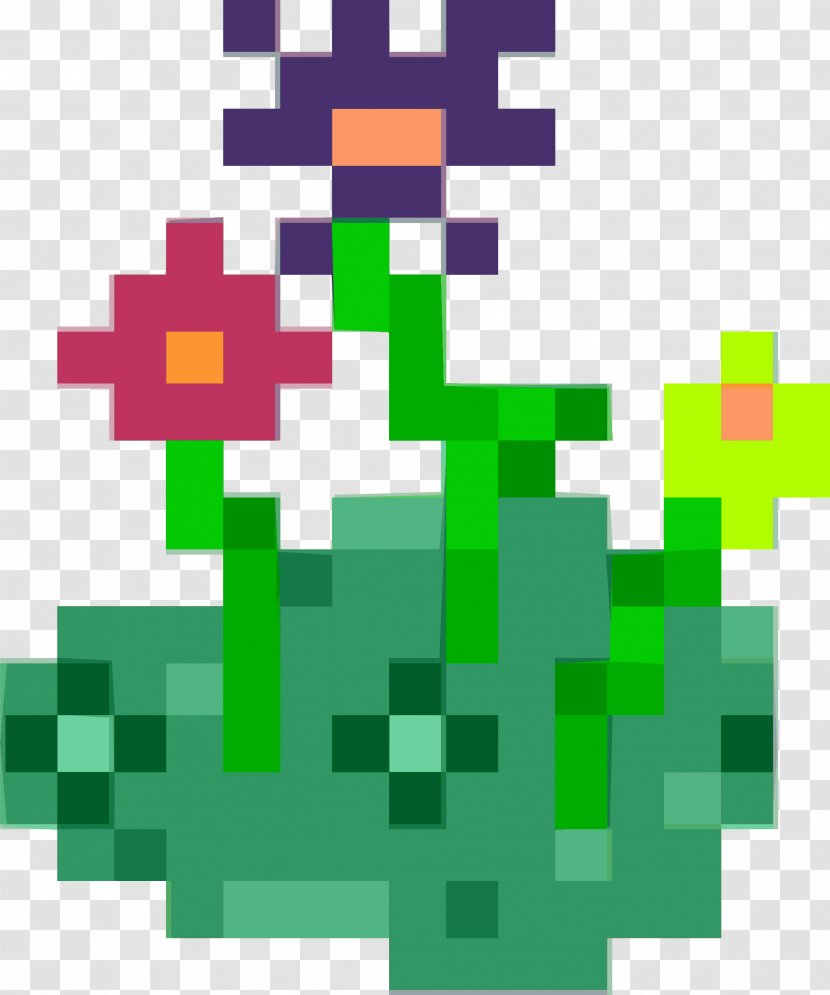 Flower Pixel Art Clip - Bit Transparent PNG