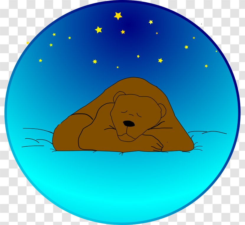 Brown Bear Sleep Clip Art - Flower - Sleeping Star Cliparts Transparent PNG