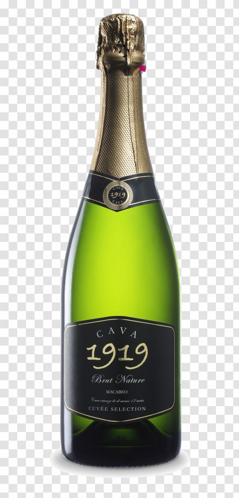 Champagne Chardonnay Sparkling Wine Cava DO Transparent PNG